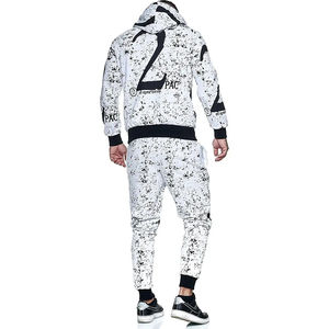 Mejor Precio Hombres Casual Sports XXL Tamaño Poliéster Fleece Jogger Sets Transpirable Alta Calidad Impreso Logotipo Personalizado Chándal Otoño - Product Image 1