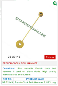 ค้อนทุบนาฬิกาแบบฝรั่งเศสรุ่น GS 2214S เครื่องมือเครื่องประดับทองเหลืองสำหรับเครื่องเพชรพลอยเครื่องมือและอุปกรณ์คุณภาพสูง - Product Image 2