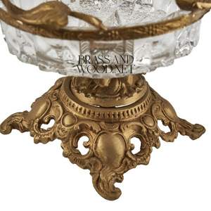 Cenicero de cobre antiguo hecho a mano, soporte decorativo de latón y cristal, diseño vintage, accesorio elegante para fumar para decoración de lujo - Product Image 5