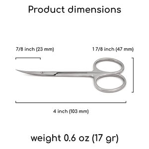Fabriqué au Pakistan, ciseaux à ongles à lame incurvée classique de 4 pouces, sur mesure, prix de gros, ciseaux à cuticules - Product Image 6
