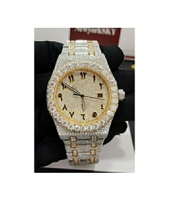 Hip Hop buste vers le bas 41MM hommes glacé montre de marque réglage en nid d'abeille Vvs Moissanite montre Hip Hop Ice Out montre de luxe - Product Image 1