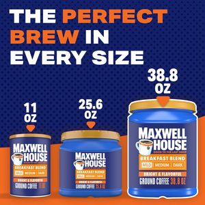 แม็กซ์เวลล์ เฮ้าส์ เบรกฟาสท์ เบลนด์ กาแฟคั่วบดอ่อน ขนาด 38.8 ออนซ์ บรรจุกระป๋อง - Product Image 5