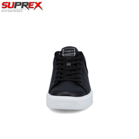 Suprex Enterprises SE-S-016 Sneakers unisexes pour femmes en cuir véritable à imprimé léopard, fermeture à lacets, anti-odeur, taille personnalisable