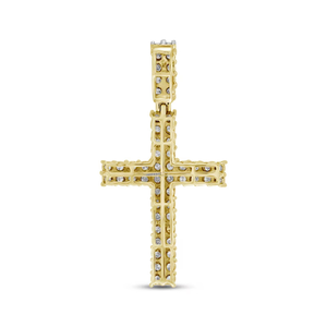 Pendentif croix personnalisé de luxe avec diamants VVS Moissanite collier glacé unisexe cadeau pour tout le monde - Product Image 4