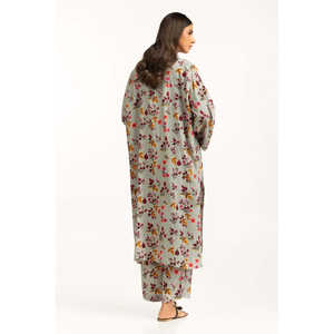 Conjunto de Dos Piezas IUSTTS-1200 Estilo Bohemio para Mujer, Lino Crepé Estampado, Incluye Top, para Primavera/Verano, Talla XXS - Product Image 5