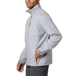 Chaqueta Softshell de invierno personalizada para hombre, impermeable, Polar, con capucha, cuello, soporte, suave, ropa de trabajo al aire libre, lona con logotipo personalizado - Product Image 5