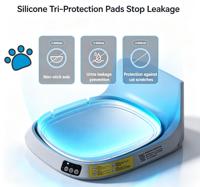 Bac à litière pour chat intelligent à nettoyage automatique WiFi, contrôle des odeurs, contrôle par application, 78L, grand format, en ABS, pour plusieurs chats