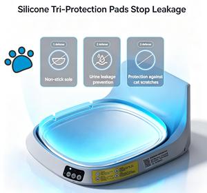 Caja de Arena para Gatos con Autolimpieza WiFi, Control de Olores, Control Inteligente por Aplicación, 78L, Material ABS, para Múltiples Gatos - Product Image 3