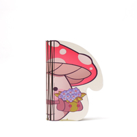 Lampe de table LED tactile pliable en papier style champignon, alimentée par piles, design flexible, cadeau d'anniversaire pour chambre à coucher