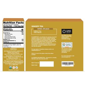 HANDPICK, Sachets de thé au gingembre biologique (100 sachets de tisane) - Product Image 6