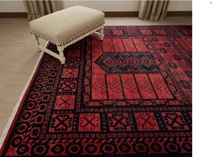 Fait à la main Antique haut turc Oushak laine tapis rouge vin chinois Art déco Floral pour salon 8x10 10x14 12x15 comprend des ensembles - Product Image 5