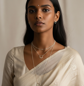 Collier chaîne à maillons minimaliste multicouche moderne de haute qualité en argent 925 plaqué or rhodium pendentif à la mode cadeau pour femme - Product Image 2