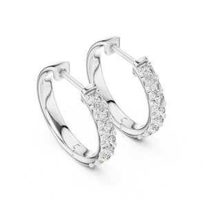 Round Shape Lab Grown <b>Diamond</b> <b>Earrings</b> IGI Certified Stones Luxury Fine Jewelry Wholesale and Retail Collections - Product Image 1