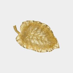 Cuenco para servir frutas antiguo de aluminio en platos de ensalada de diseño único Cuencos para servir palomitas de maíz con diseño moderno de hoja de Gingko - Product Image 5