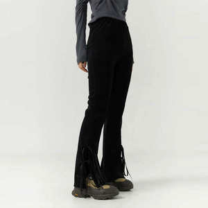 กางเกงวอร์มขาบานสำหรับผู้หญิงขายส่ง |   กางเกงวอร์มทรงตรงคุณภาพสูงใส่สบายสำหรับฤดูหนาว ไซส์ XL - Product Image 4