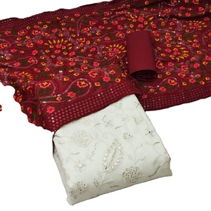 Colección de vestidos Midi de estilo dulce para mujer 100% algodón con bordado tejido método traje Material - Product Image 2