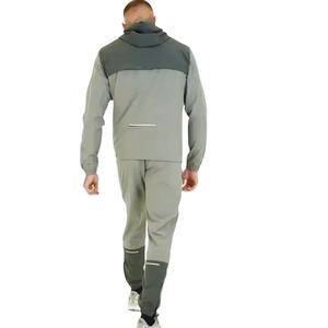 ชุดแจ็คเก็ตกันลมและกางเกงขายาวสำหรับผู้ชาย ชุดฮู้ดดี้และแจ็คเก็ตกันลมสำหรับฤดูใบไม้ร่วง ราคาขายส่งจากโรงงาน - Product Image 3