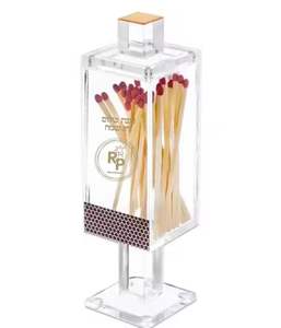 Boîte à chabatons en acrylique élégante et moderne, support d'angle autoportant, style classique et moderne, pour bureau et intérieur - Product Image 5