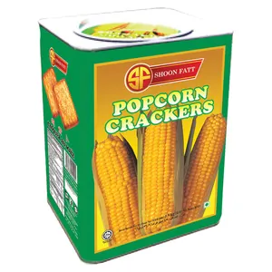 Shoon Fatt Koekjes Popcorn Crackers 1.5Kg X 6 Blikken