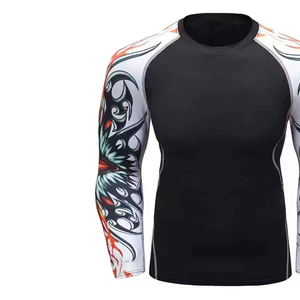 Rashguard Profesional de Compresión para Adultos, Sublimado, de Spandex, para BJJ, MMA, Jiu Jitsu, para Hombre, Venta al Por Mayor - Product Image 2