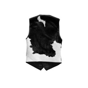 Gilet en cuir inspiré des cow-boys vintage pour tous les jours, coupe décontractée, sans manches, respirant, gilet en cuir - Product Image 2