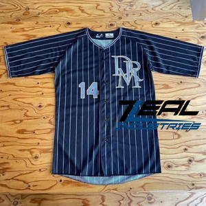 เสื้อเบสบอลใส่ได้ทั้งชายและหญิงพิมพ์โลโก้ได้ตามต้องการพิมพ์ลายสกรีนซับลิเมชันการออกแบบ OEM ทำจากเครื่องแบบซอฟต์บอลของผู้ใหญ่ - Product Image 1