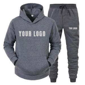 Chándal en blanco de etiqueta privada, chándal liso para hombre, chándal personalizado con logotipo, conjunto corto de dos piezas de verano para mí - Product Image 2