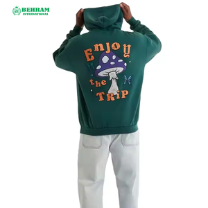 Nouvel Article Épais Lourd 600 GSM Français Terry Pull Surdimensionné Boxy Hoodie Écran Imprimé Animé Conception Polaire Hoodies Unisexe - Product Image 3