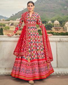 ชุดคลุม Anarkali สำหรับงานแต่งงานและงานปาร์ตี้สำหรับผู้หญิง - Product Image 5