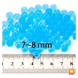 1000 billes d'hydrogel 7-8 mm pour décoration de pistolet - Couleurs assorties - Product Image 5
