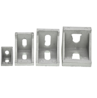 Angle de raccord d'angle en aluminium connecteur support de fixation 2020 3030 4040 4545 série profilé en aluminium industriel