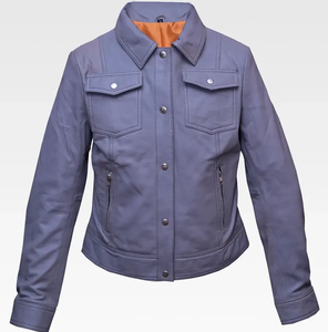 Chaquetas de cuero personalizadas de alta calidad para hombre, cuello levantado, Material de tela hecho en Pakistán, buenas chaquetas de cuero personalizadas para hombre - Product Image 6