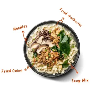 HALAL MEET MEE Mum's Soup <b>Pan</b> Mee Traditional Anchovies Broth Ikan Bilis-Non-Fried Instant Noodles - Product Image 6