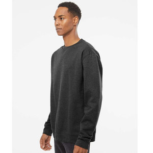 Sudadera de algodón para hombre 310GSM manga larga mezcla pesada cuello redondo sudadera para hombre - Product Image 3