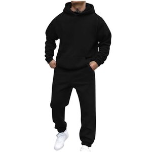Men's Tracksuits 2 Piece Outfit Long Sleeve Pullover <b>Hoodie</b> Jogging Pants Matching Casual Sports Workout Suits - Product Image 4