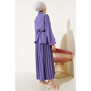 Conjunto 2 Piezas Cintura Elástica Atado Lila - Product Image 1