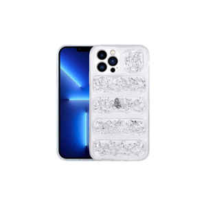 Funda de Silicona con Brillo Ondulado de Lujo para iPhone 13 Pro Max, Superficie Brillante, Protección de Cámara, Serie Netzy XS, Revestimiento Electrolítico - Product Image 1