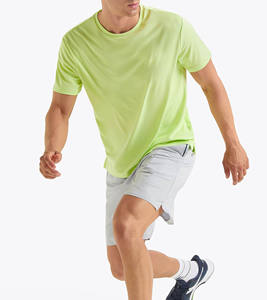 Pantalones cortos para hombre con logotipo personalizado, verano, gimnasio al aire libre, Deportes, correr, transpirables, 100% poliéster, cintura media, elásticos de talla grande personalizables - Product Image 5