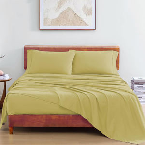 Drap-housse personnalisé de la meilleure qualité housse de matelas double élastique ensemble de literie en tissu de coton percale tissée - Product Image 2