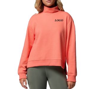 Sudadera de Mujer con Cuello Alto y Mangas Largas, Diseño Cómodo 2026, Personalización de Logotipo con Diseño de Alta Calidad para Compradores al por Mayor - Product Image 1