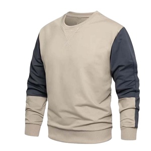 Sweat-shirts amples en gros pour hommes, manches longues, 100 % coton, basiques unis, respirants, pour hommes 2027 - Product Image 1
