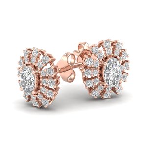 REYES 1.75ct Moissanite Boucles d'oreilles en or jaune 14K 18K 22K Halo massif Anniversaire de mariage Bijoux fins pour femmes - Product Image 6