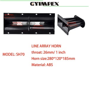Haut-parleur de pavillon à guide d'ondes 280*120*185mm avec gorge de 1 pouce, accessoires pour système Line Array - Product Image 2