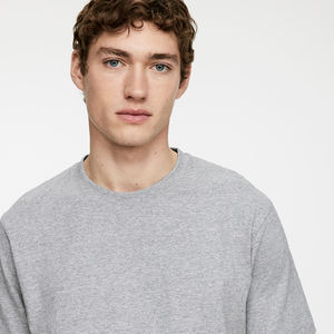 T-Shirt New Washed Sun Faded T-shirts Loose Fit Short Sleeve Knitted Fabric - Product Image 6