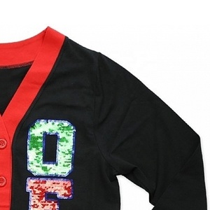 Cárdigans de Punto de Manga Larga con Cuello en V de Alta Calidad con Bordado de Retazos, Suéteres Transpirables de Secado Rápido para Usar en Invierno - Product Image 4