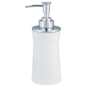 Dispenser di sapone in porcellana Spirella 'Malibu' bianco, 18,5 x 7 x 7 cm - Product Image 1