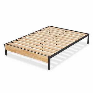 เตียงเดี่ยวไม้จริง ดีไซน์เรียบง่าย รุ่น GN68034 โครงไม้ยางพารา สไตล์มินิมอล - Product Image 1