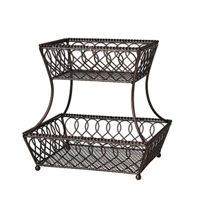 Metal <b>Black</b> <b>Wire</b> Fruit <b>basket</b> Vegetable <b>Basket</b> manufacturer Decorative Centerpiece for Kitchen Dining Room Office - Product Image 4