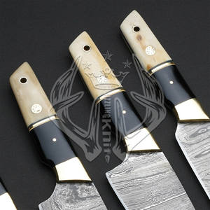 Professionnel Personnalisable En Acier Inoxydable Damas Manche En Bois Cuisine Chef Couteau Ensemble Sharp Couteaux De Cuisine avec Logo-Vente en Gros - Product Image 3