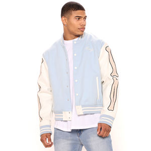 Veste universitaire décontractée unisexe, en coton et polyester, col montant, design personnalisé, veste d'hiver fine, veste de sport - Disponible pour - Product Image 1